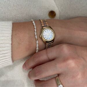 Solid Rose Gold Chain Ring - Size 8/9